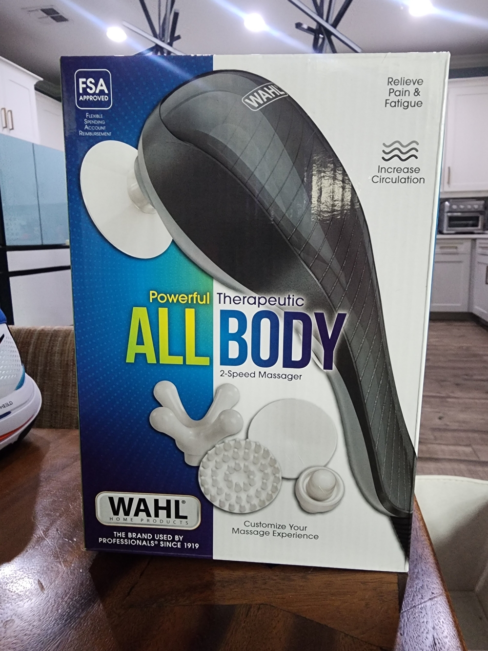 Wahl All Body 2-Speed Therapeutic Massager — Black & Silver